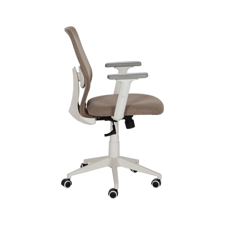 Office Chair White Taupe 63 x 59 x 94,5 cm