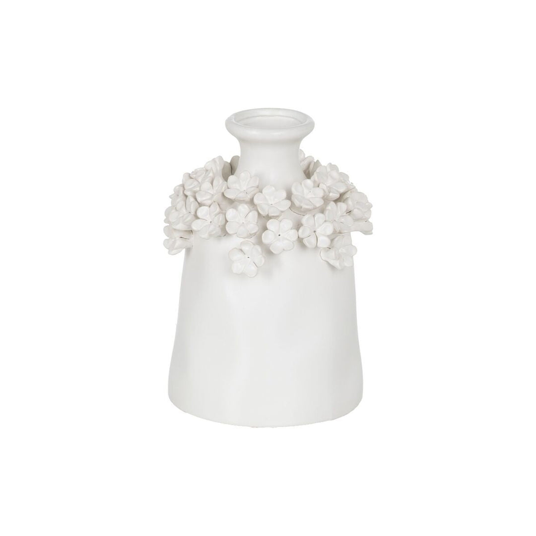 Vase White Ceramic 17 x 17 x 23 cm
