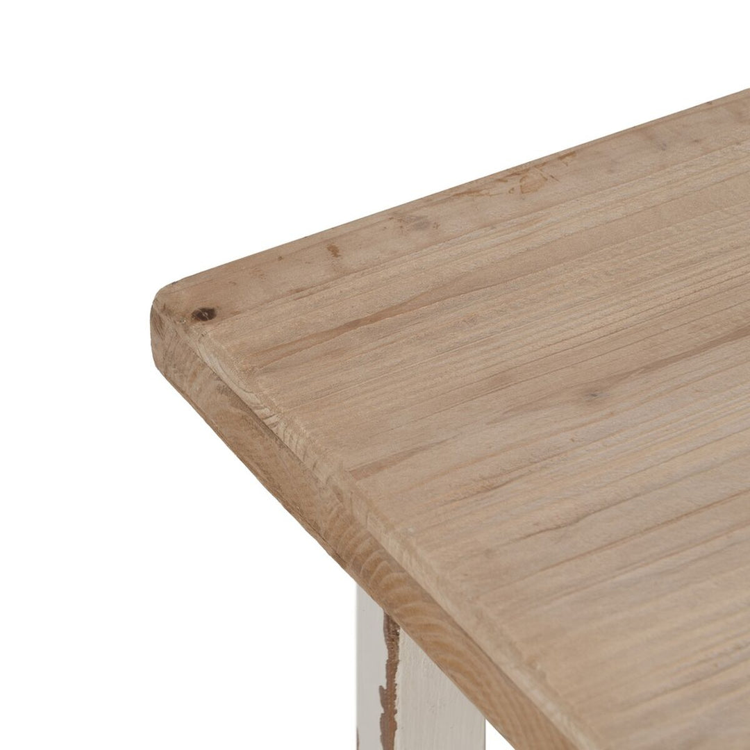 Dining Table White Natural Fir wood 120 x 60 x 48 cm