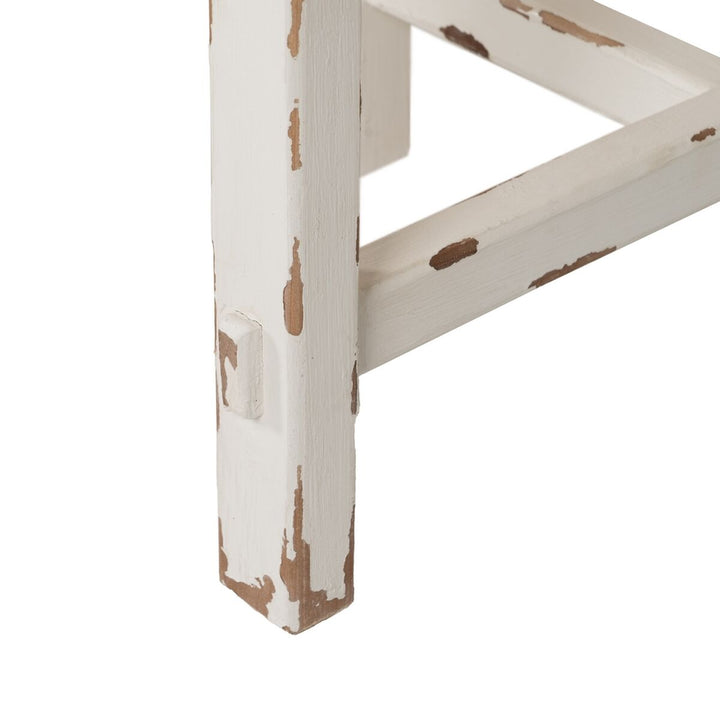 Dining Table White Natural Fir wood 120 x 60 x 48 cm