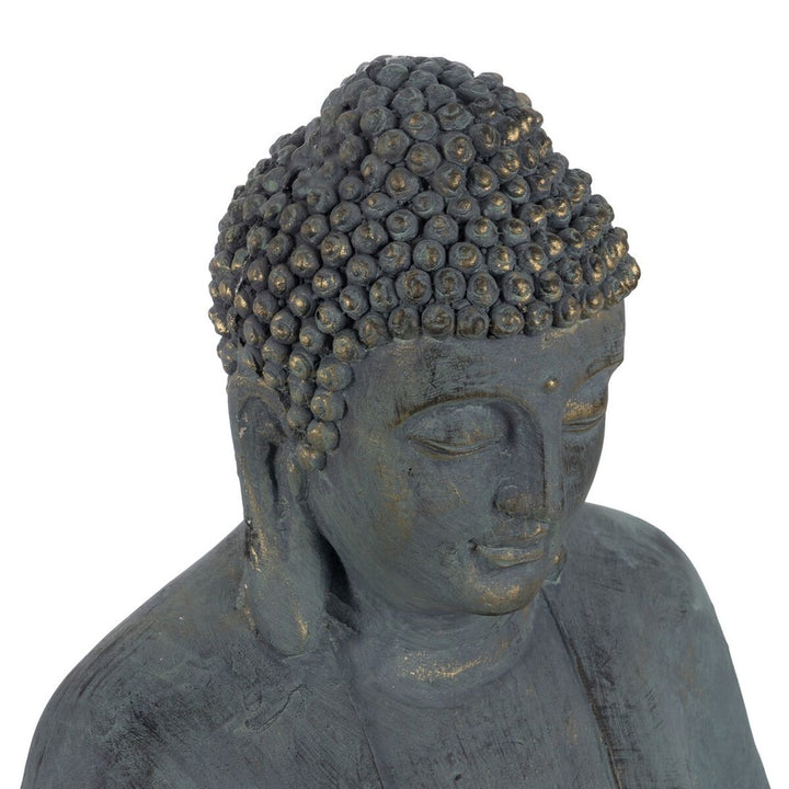 Decorative Figure Beige Grey Buddha 50 x 35 x 62 cm