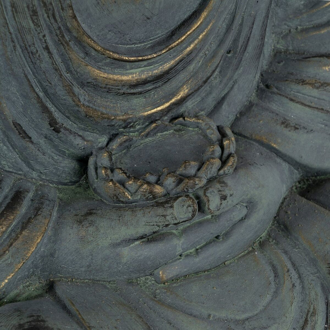 Decorative Figure Beige Grey Buddha 50 x 35 x 62 cm