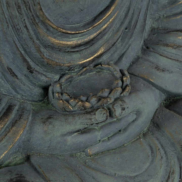 Decorative Figure Beige Grey Buddha 50 x 35 x 62 cm