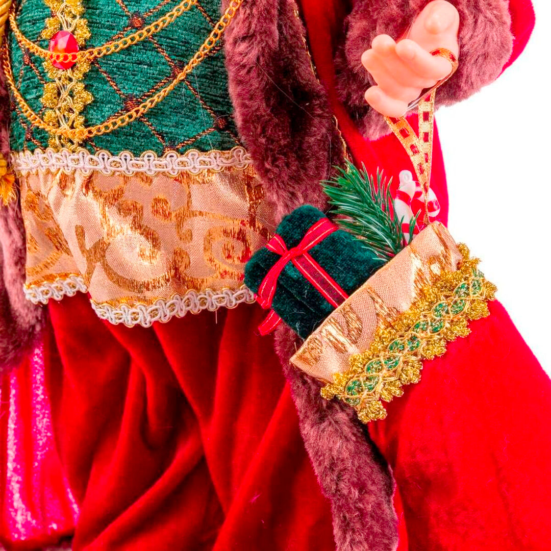 Christmas bauble Red Multicolour Plastic Polyresin Fabric 60 cm