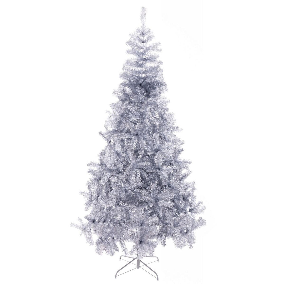Christmas Tree Silver Metal Plastic 120 X 120 X 240 CM