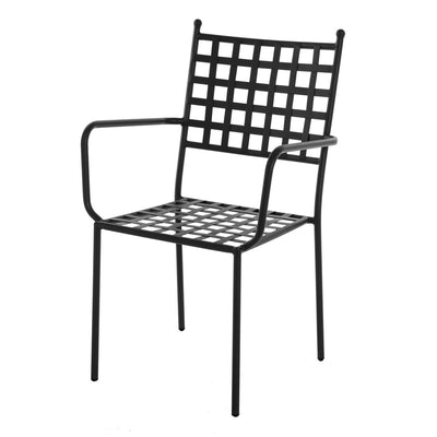 Chaise de jardin Cartago 56 x 55 x 90 cm Noir Fer