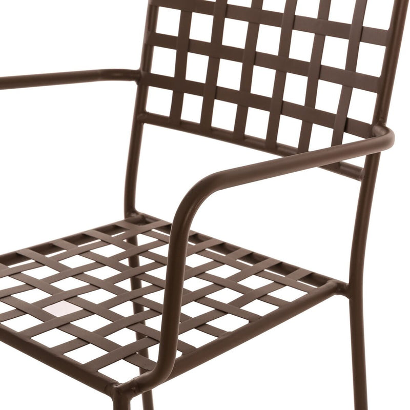 Garden chair Cartago 56 x 55 x 90 cm Black Iron