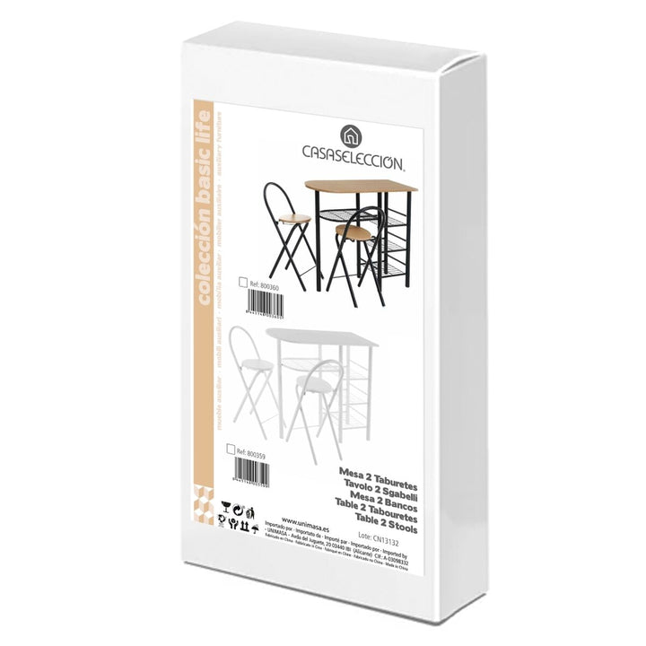 Table set with 2 chairs 100 x 74 x 88 cm