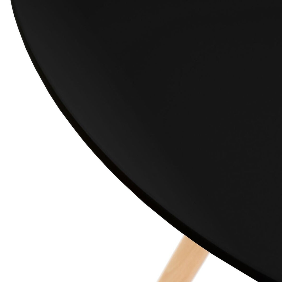 Table Black Natural 80 x 80 x 75 cm