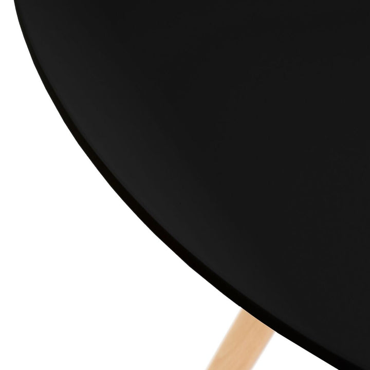 Table Black Natural 80 x 80 x 75 cm