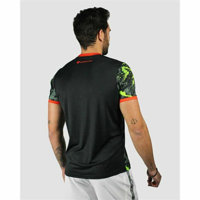 Short-sleeve Sports T-shirt Cartri Castri Cobra Padel Green Black