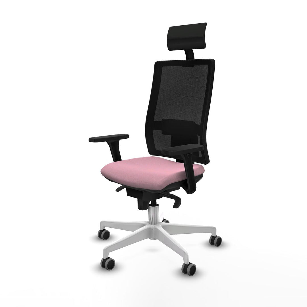 Office Chair with Headrest Piqueras y Crespo 3D026G1 Pink