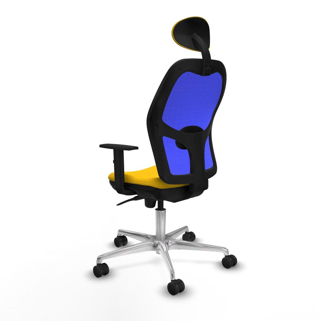 Office Chair with Headrest Piqueras y Crespo 1D086N1 Yellow