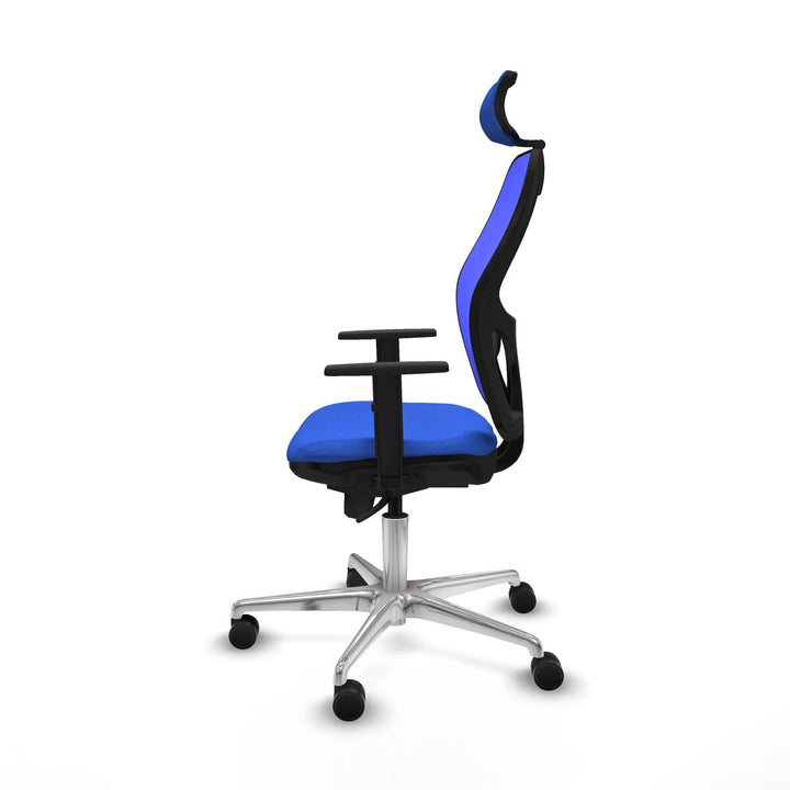 Office Chair with Headrest Piqueras y Crespo 1D086N2 Blue