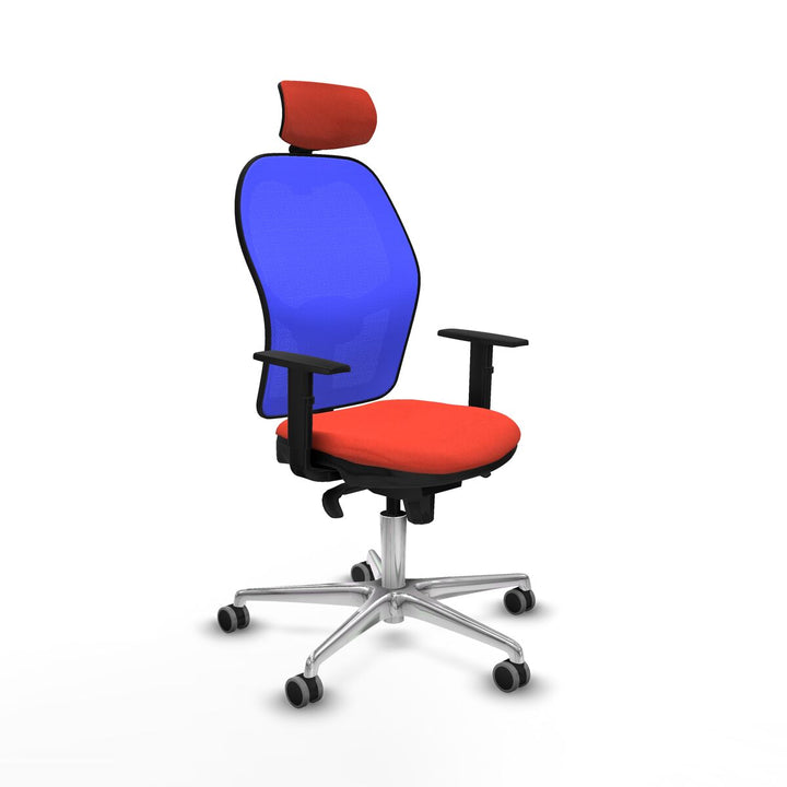 Office Chair with Headrest Piqueras y Crespo 1D086G2 Dark Orange