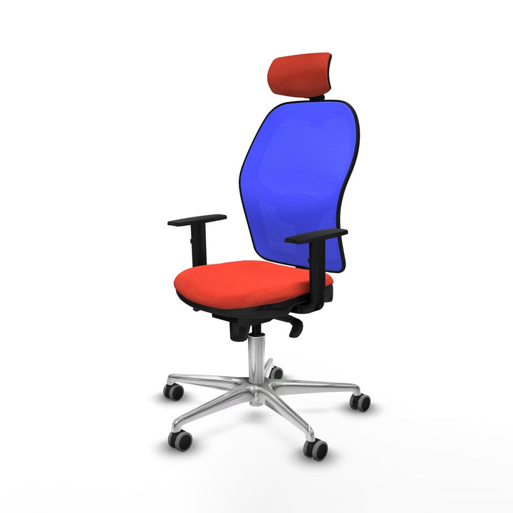 Office Chair with Headrest Piqueras y Crespo 1D086G2 Dark Orange