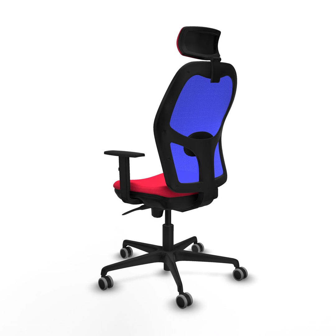 Office Chair with Headrest Piqueras y Crespo 1D036G2 Red