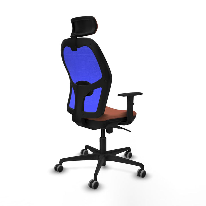 Office Chair with Headrest Piqueras y Crespo 1D036G2 Blue Brown