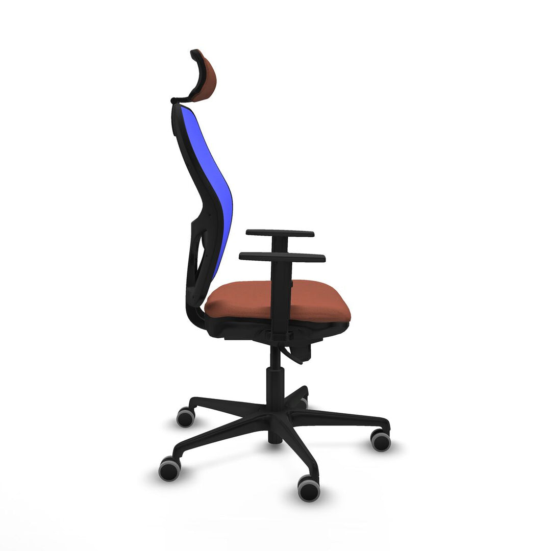 Office Chair with Headrest Piqueras y Crespo 1D036G2 Blue Brown