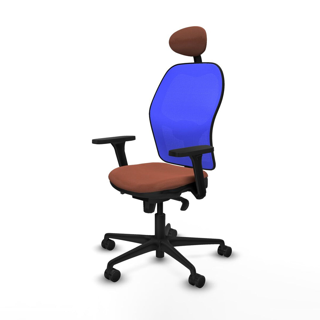 Office Chair Piqueras y Crespo 3D036N1 Blue Brown