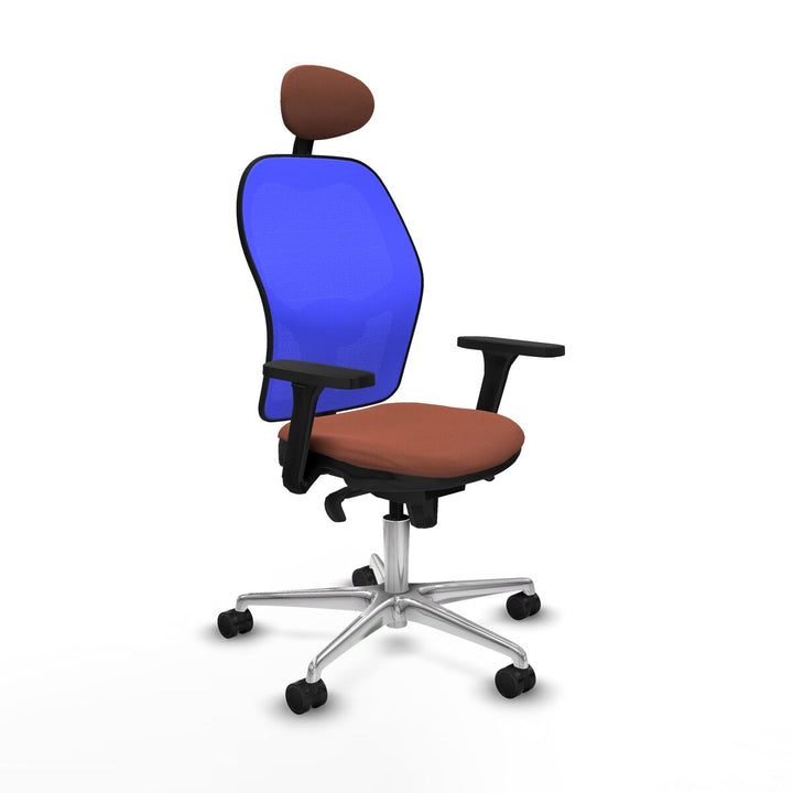 Office Chair Piqueras y Crespo 3D086N1 Blue Brown