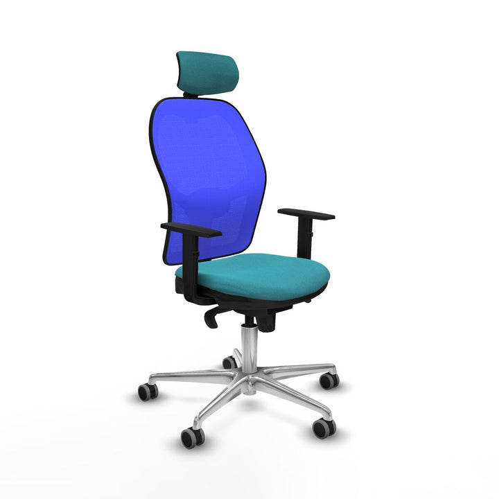 Office Chair with Headrest Piqueras y Crespo 1D086G2 Turquoise
