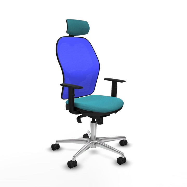 Office Chair with Headrest Piqueras y Crespo 1D086N2 Turquoise
