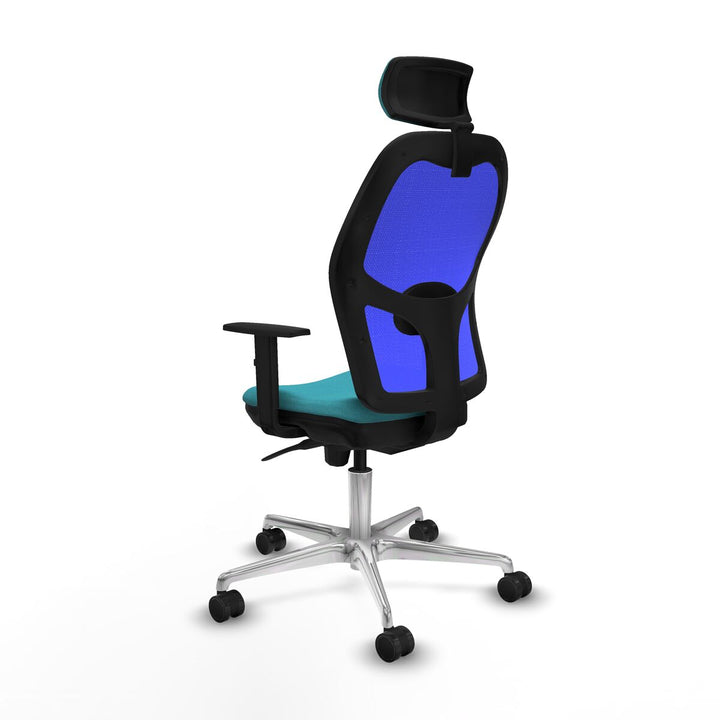 Office Chair with Headrest Piqueras y Crespo 1D086N2 Turquoise