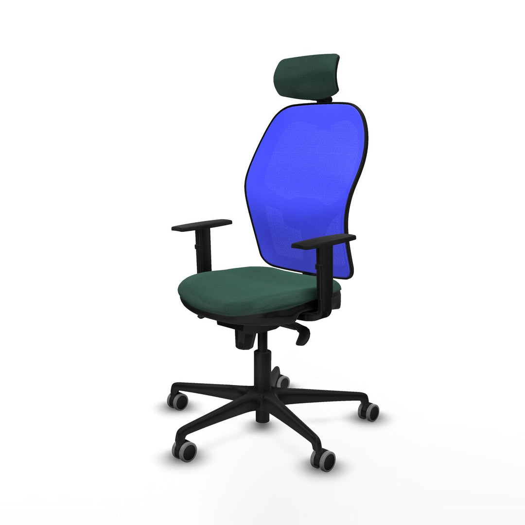 Office Chair with Headrest Piqueras y Crespo 1D036G2 Green