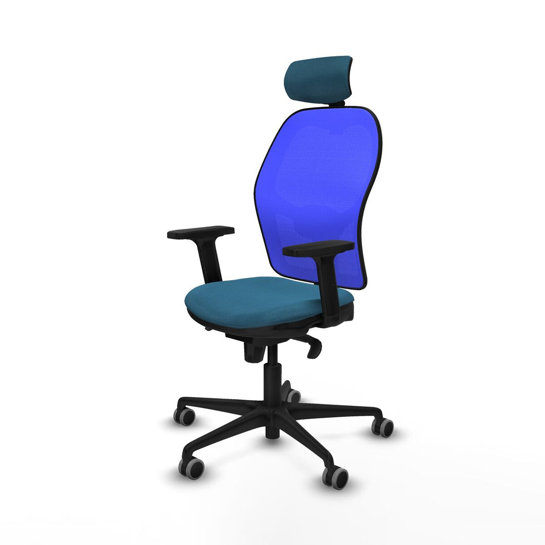 Office Chair Piqueras y Crespo 2D036G2 Blue Petroleum green