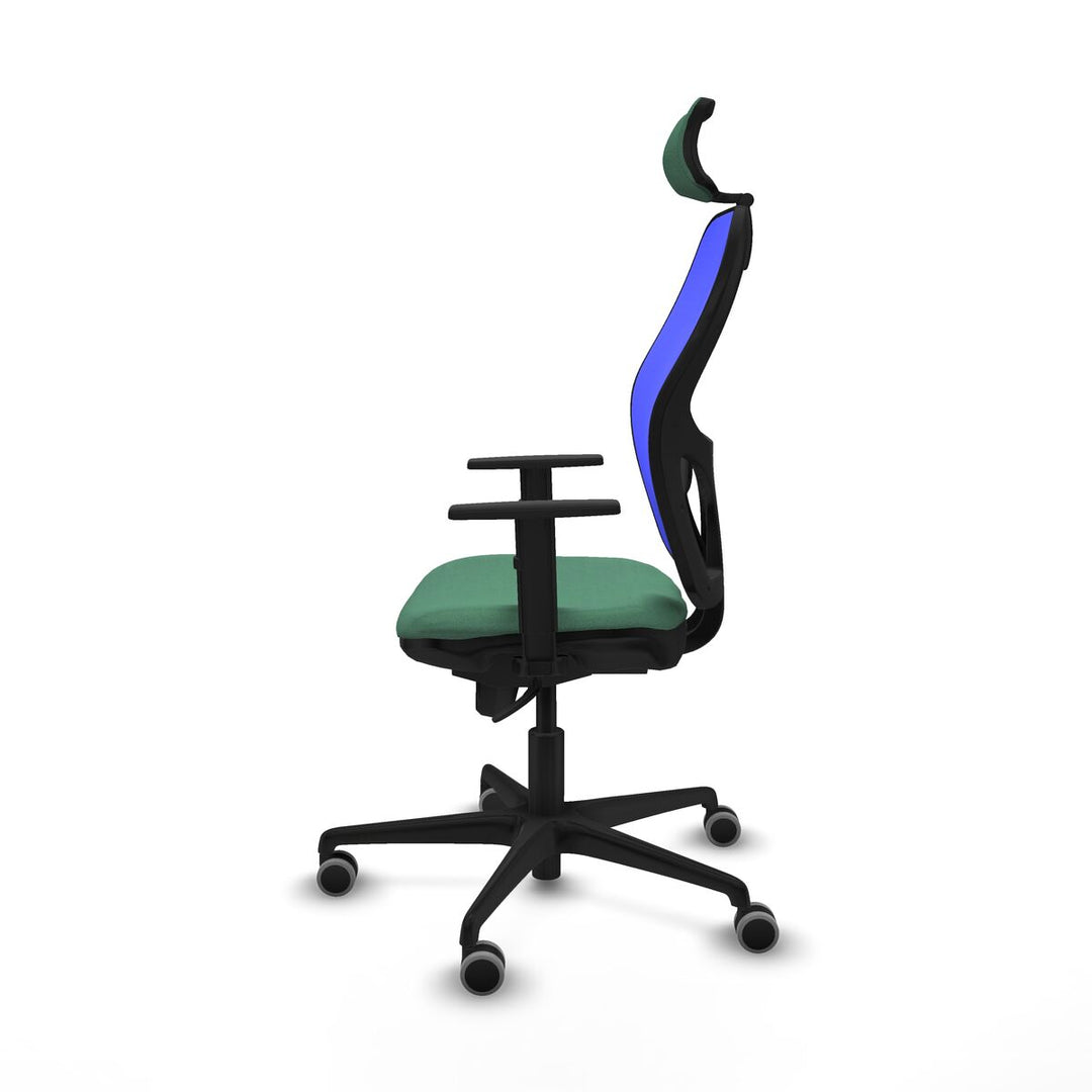 Office Chair with Headrest Piqueras y Crespo 1D036G2 Emerald Green