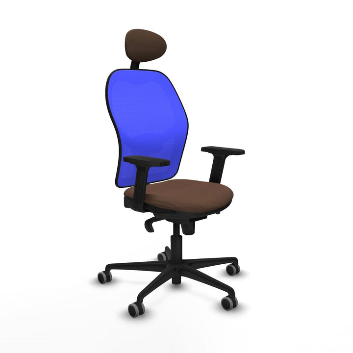 Office Chair Piqueras y Crespo 2D036G1 Blue Dark brown