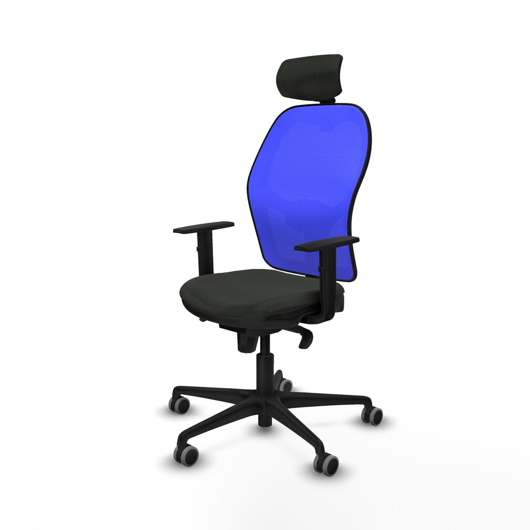 Office Chair with Headrest Piqueras y Crespo 1D036G2 Black