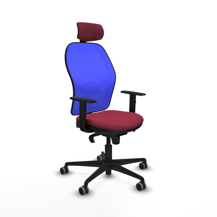 Office Chair with Headrest Piqueras y Crespo 1D036G2 Maroon