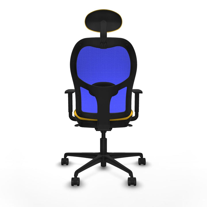 Office Chair with Headrest Piqueras y Crespo 1D036N1 Yellow