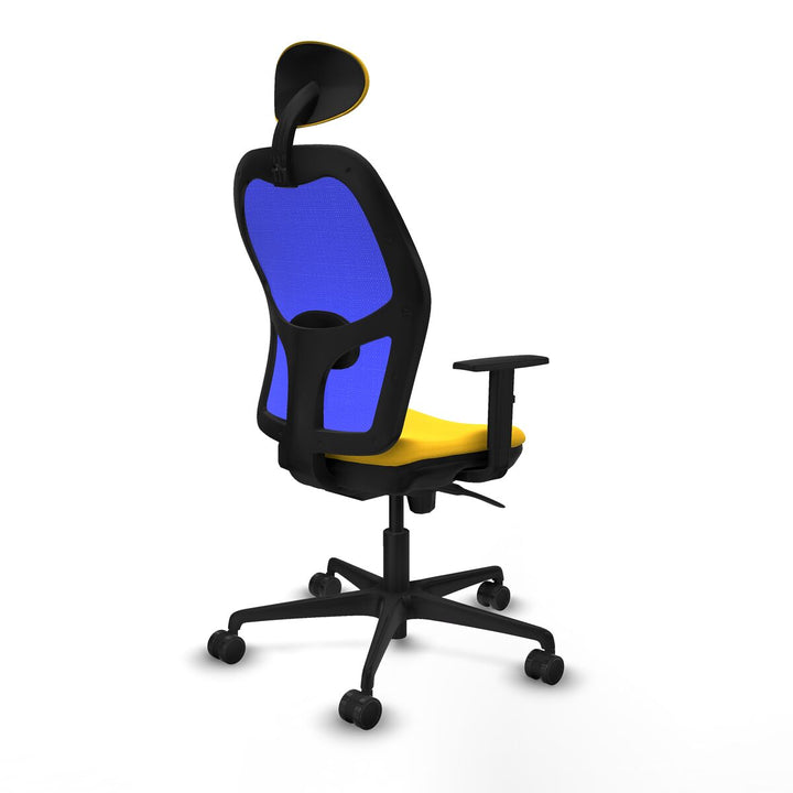 Office Chair with Headrest Piqueras y Crespo 1D036N1 Yellow