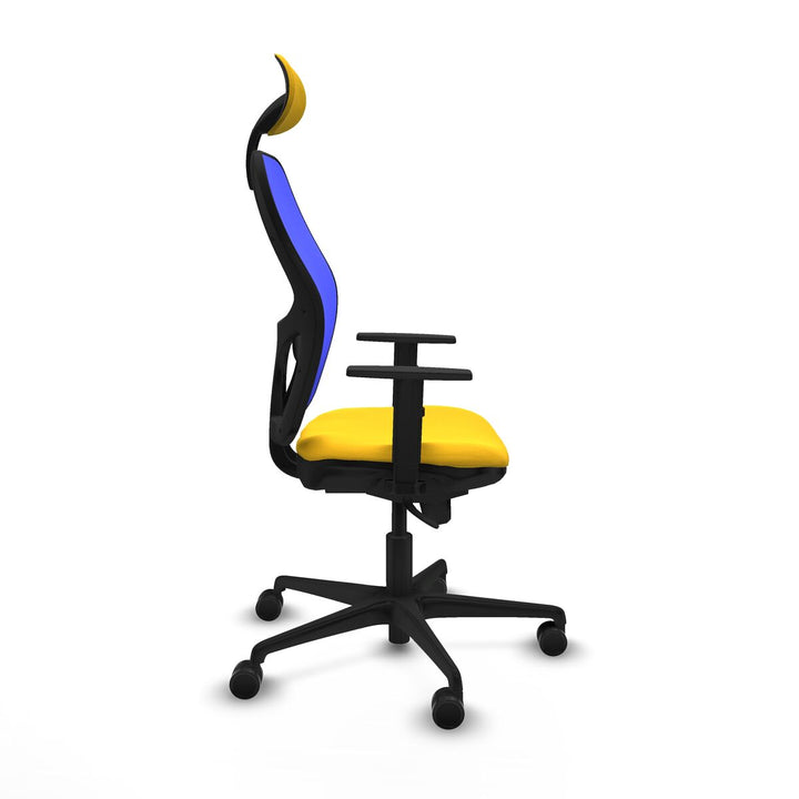 Office Chair with Headrest Piqueras y Crespo 1D036N1 Yellow