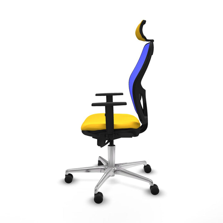Office Chair with Headrest Piqueras y Crespo 1D086N2 Yellow