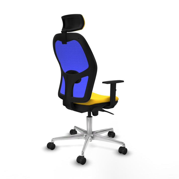 Office Chair with Headrest Piqueras y Crespo 1D086N2 Yellow