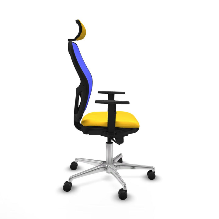 Office Chair with Headrest Piqueras y Crespo 1D086N2 Yellow