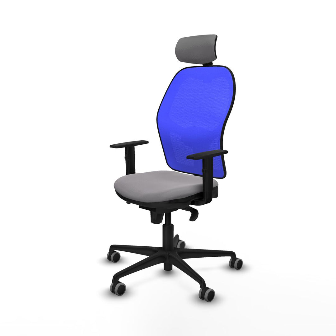 Office Chair with Headrest Piqueras y Crespo 1D036G2 Grey
