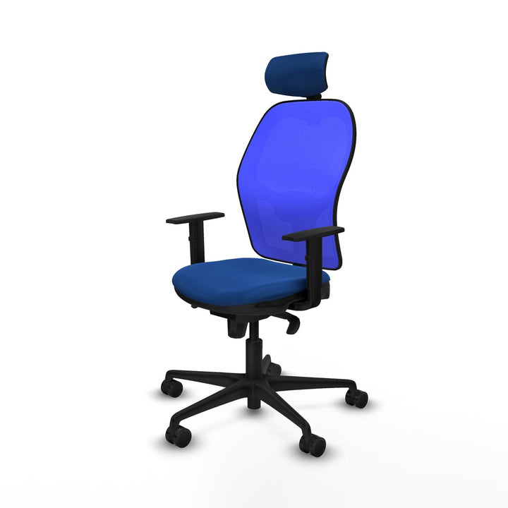 Office Chair with Headrest Piqueras y Crespo 1D036N2 Blue