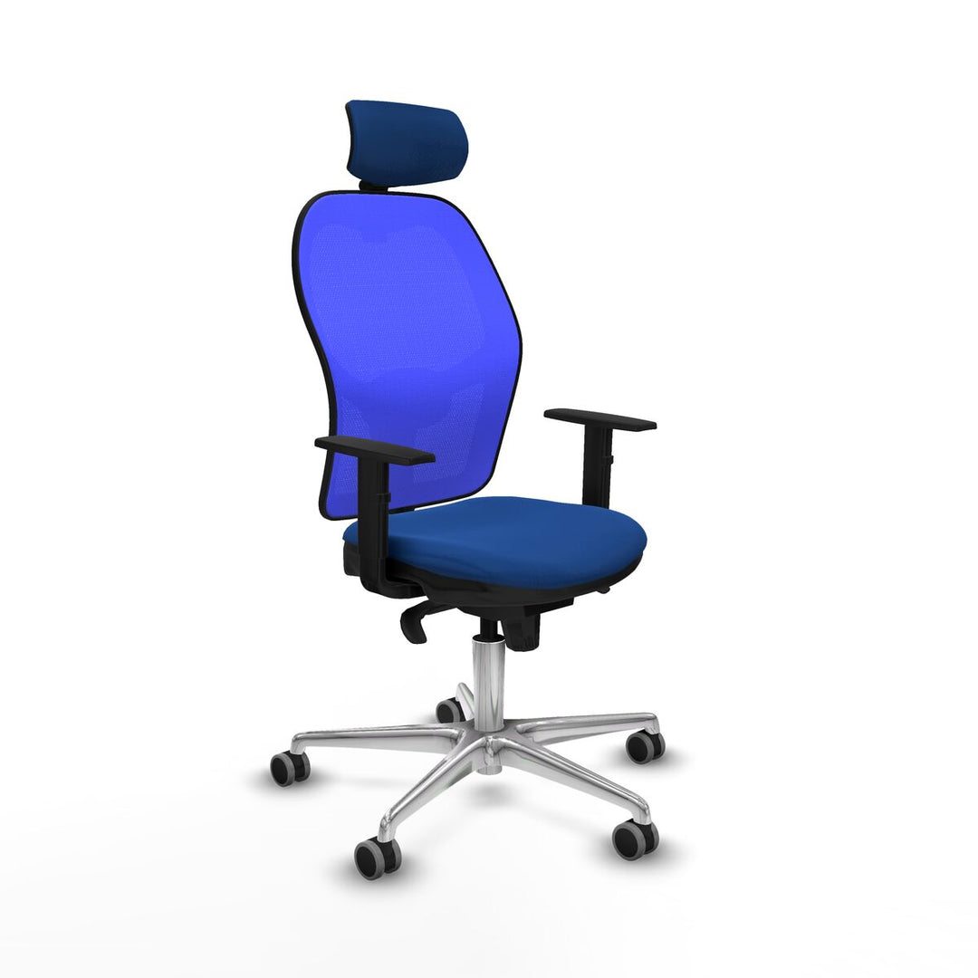 Office Chair with Headrest Piqueras y Crespo 1D086G2 Blue