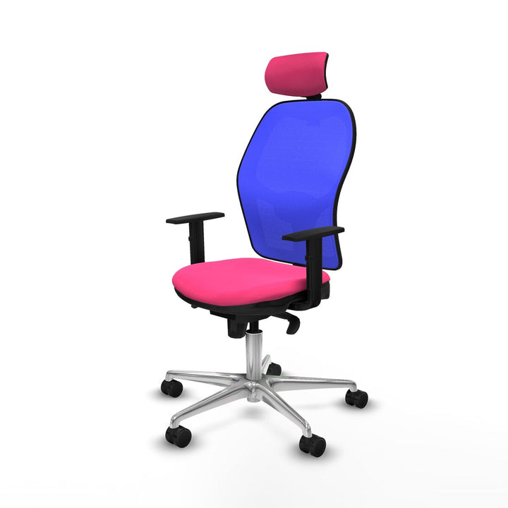Office Chair with Headrest Piqueras y Crespo 1D086N2 Pink