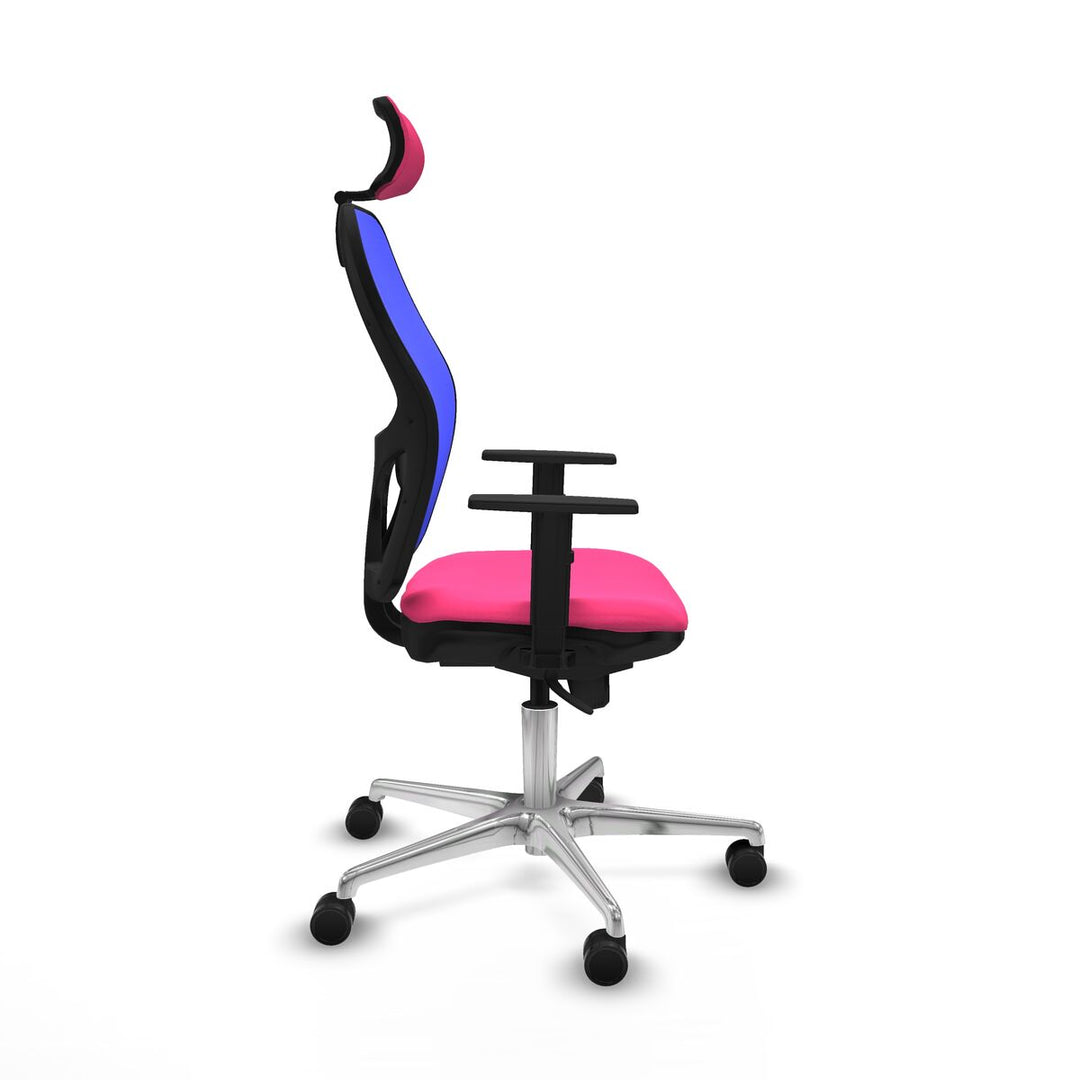 Office Chair with Headrest Piqueras y Crespo 1D086N2 Pink