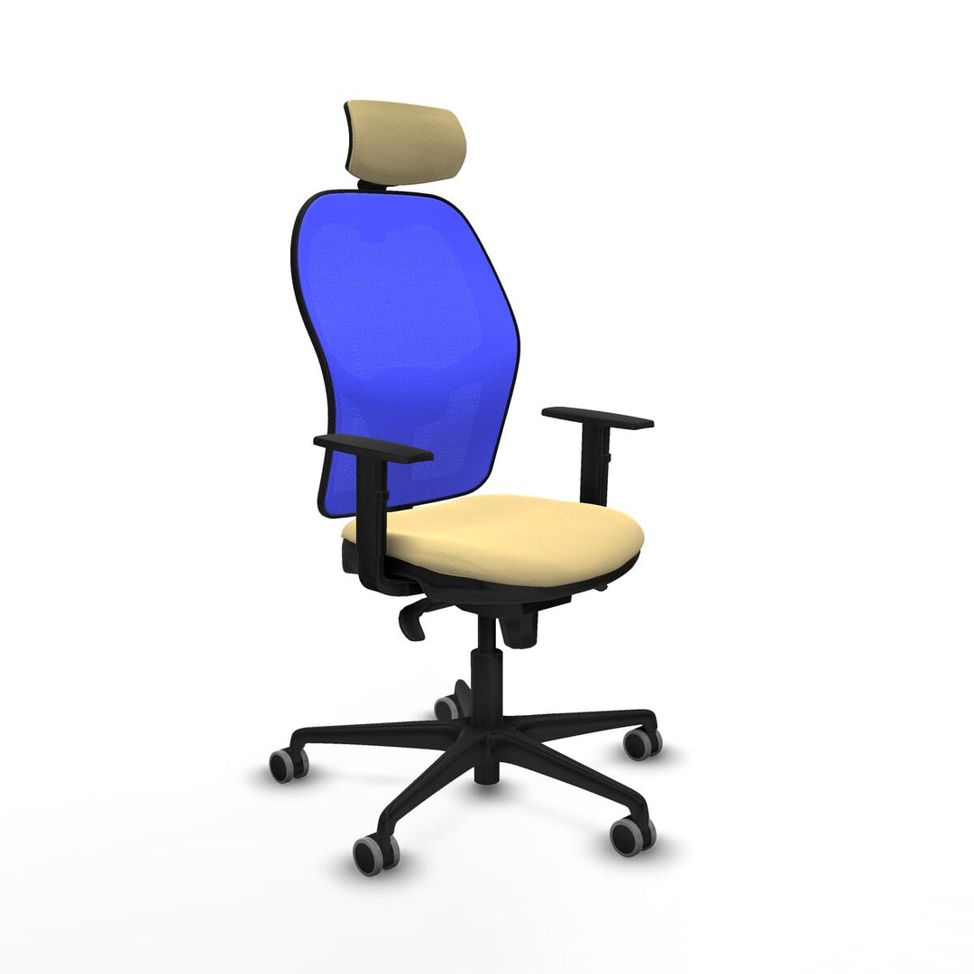 Office Chair with Headrest Piqueras y Crespo 1D036G2 Cream
