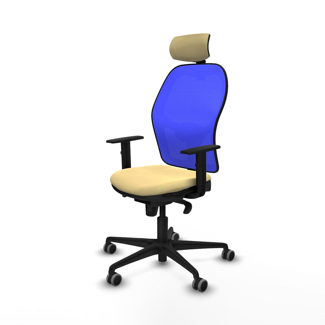 Office Chair with Headrest Piqueras y Crespo 1D036G2 Cream