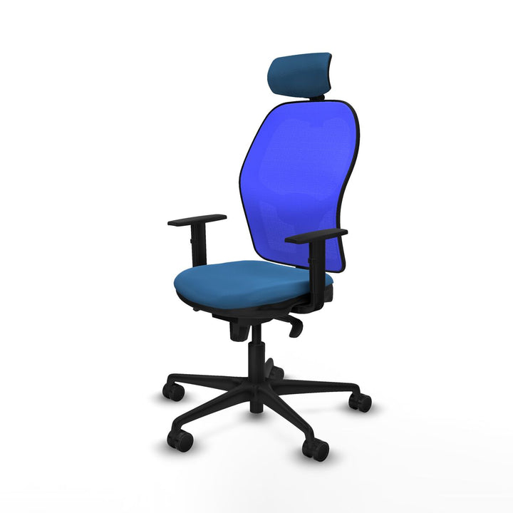 Office Chair with Headrest Piqueras y Crespo 1D036N2 Light Blue