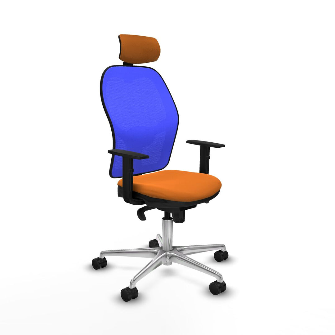 Office Chair with Headrest Piqueras y Crespo 1D086N2 Orange