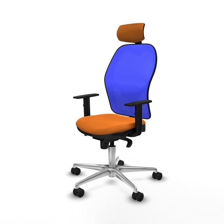 Office Chair with Headrest Piqueras y Crespo 1D086N2 Orange